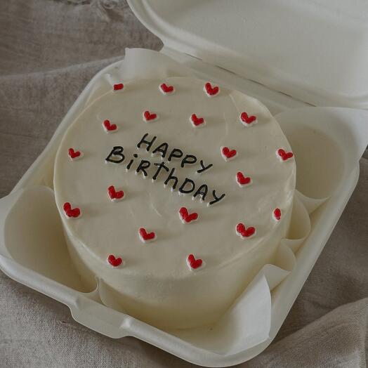 Pastel de cumpleaños Bento "happy birthday"