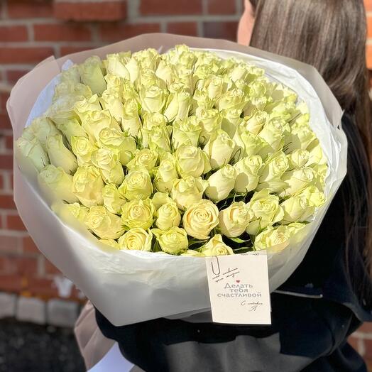 Роскошный букет из 101 розы