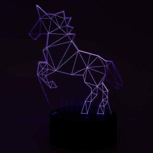 3D Светильник Единорог