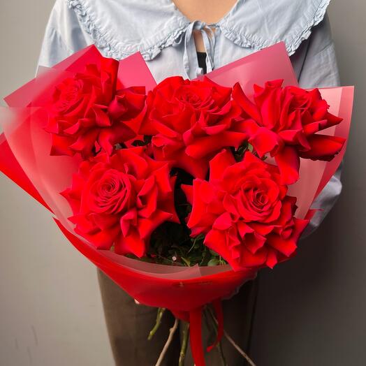 Букет из красных французских роз
