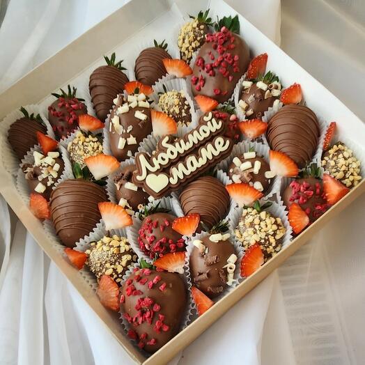 Набор клубника в шоколаде 20-25шт  Для Мамы🥰