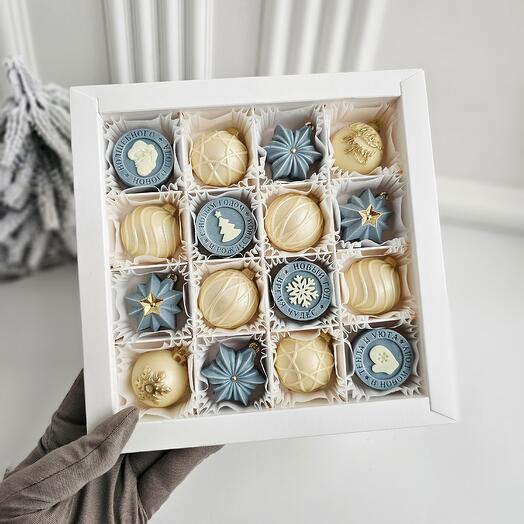 Подарочный набор из бельгийского шоколада на Новый год