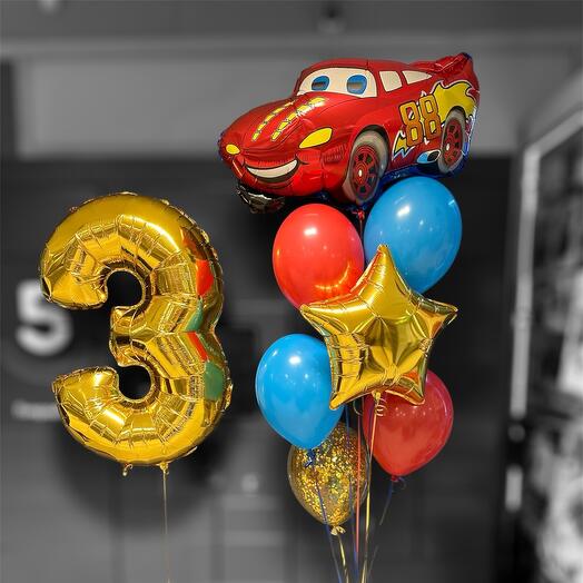 A set of balloons for a boy