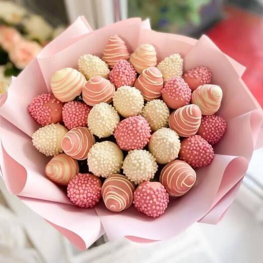 Букет из клубники в шоколаде 30 шт