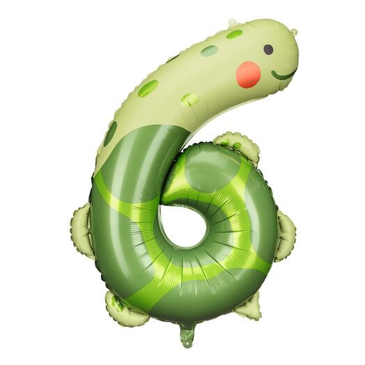 Foliowy balon z cyfrą 6 dla dzieci