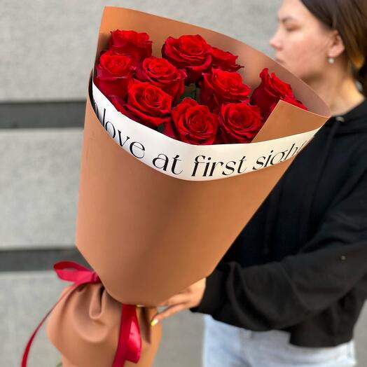 Роза Эквадор Бордо премиум