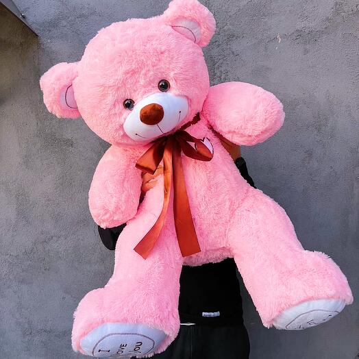 Big teddy bear 135 cm pink Michael
