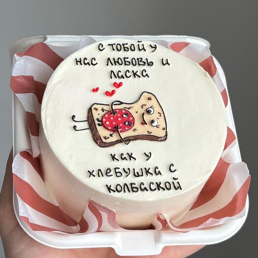 Бенто торт «Любовь и ласка»