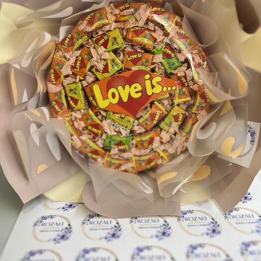 Букет love isмини