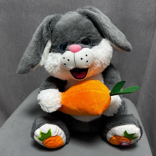 Мягкая игрушка «Поющий зайка»🐰🥕