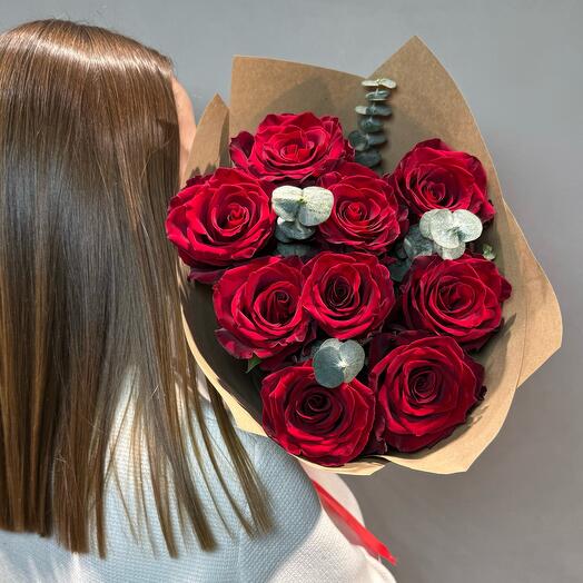 Bouquet of red roses 9