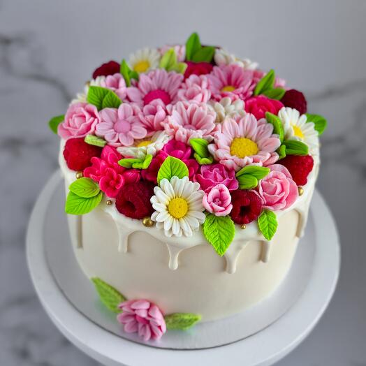 Торт «цветочная поляна»