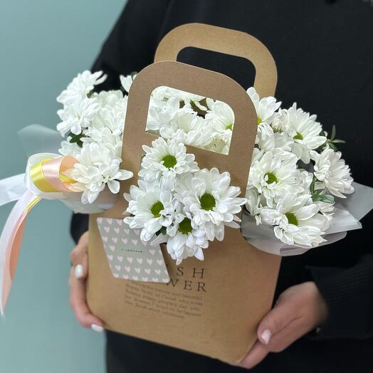 Трогательная сумочка с хризантемой ромашкой 💌