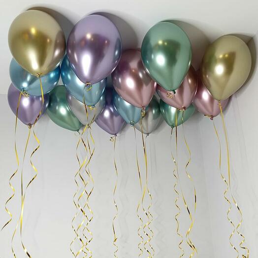 Воздушные шары Хром