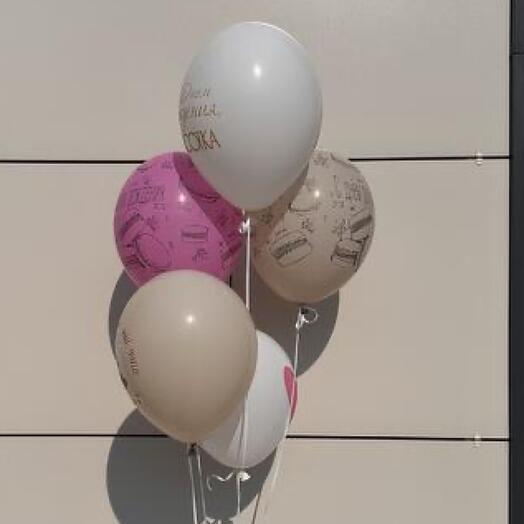 Фонтан из 5 Шаров к дню рождения