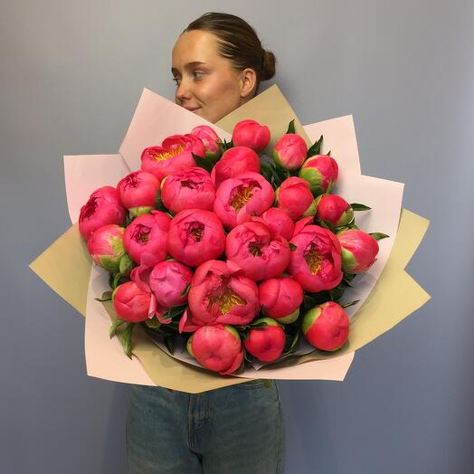 Пионы коралловые 25 шт