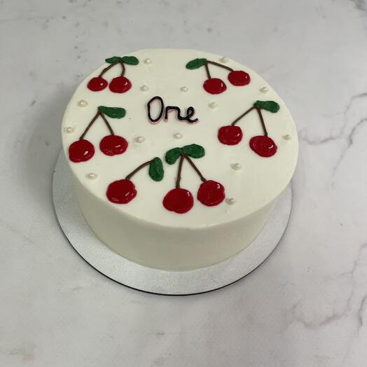 Торт с вишенками