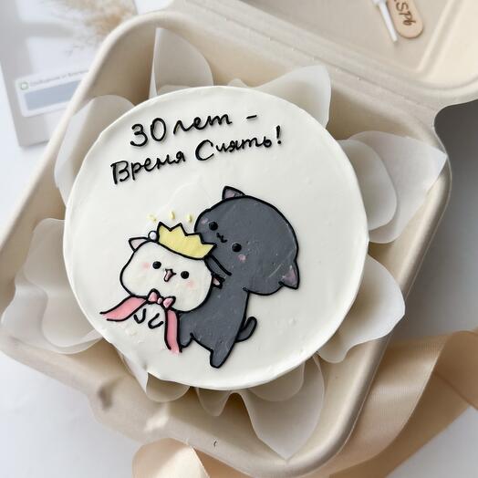 Бенто торт «Котики. Время сиять»