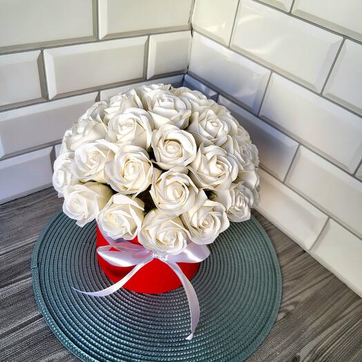 Коробка мыльных роз