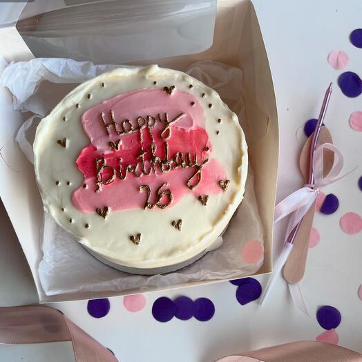 Бенто торт Happy Birthday с цифрой