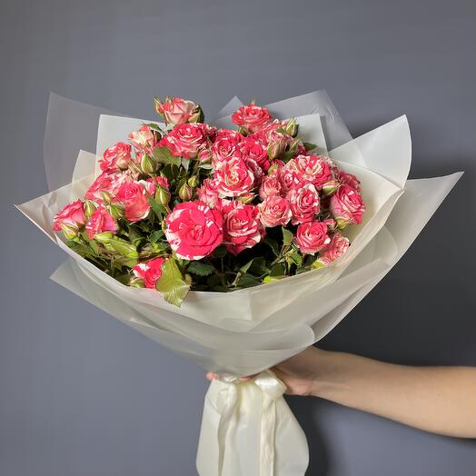 Монобукет из кустовой розы