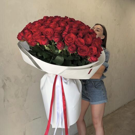 Роскошная 101 импортная Роза 🌹