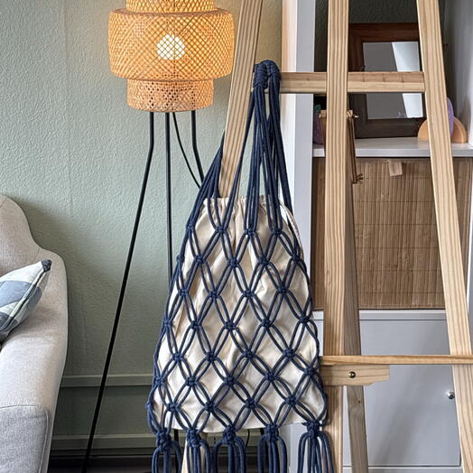 Bolso boho de macramé  Bolso de macramé para el hombro