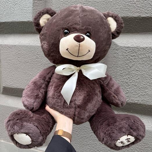 Мягкая игрушка «Бурый мишка с бантом»