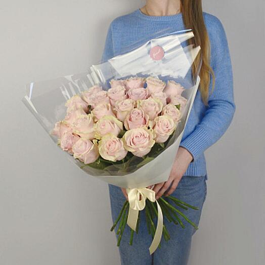 Букет из 25 роз Pink Mondial