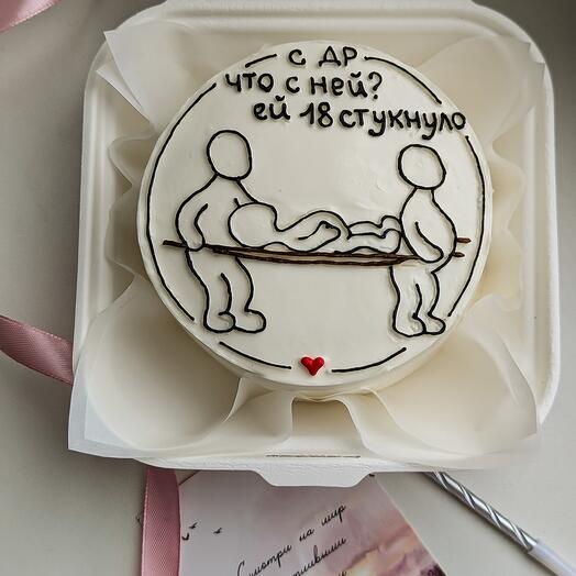 Бенто торт с рисунком