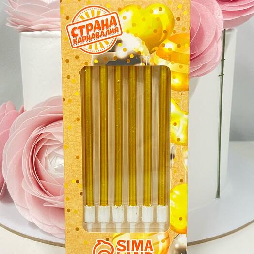 Свечи прямые (золото)