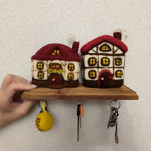 Ключница «Домики»