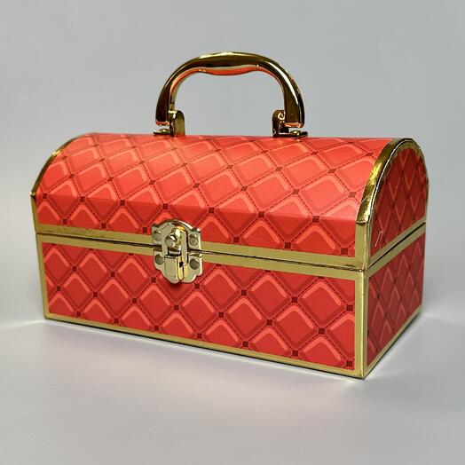 Подарочный сундук Pawns Collection ручной работы Chest Red Large 25*16 см