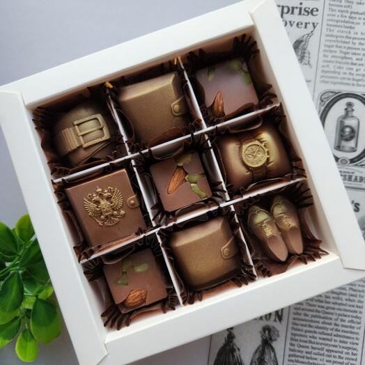Набор шоколадный конфет мужской папе, другу