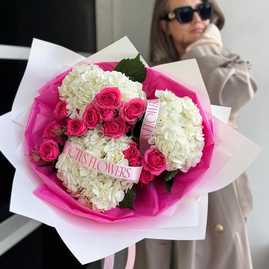 Свежий дуо букет WHITE