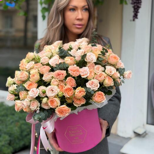 Кустовые розы 🌹 Кении в коробке