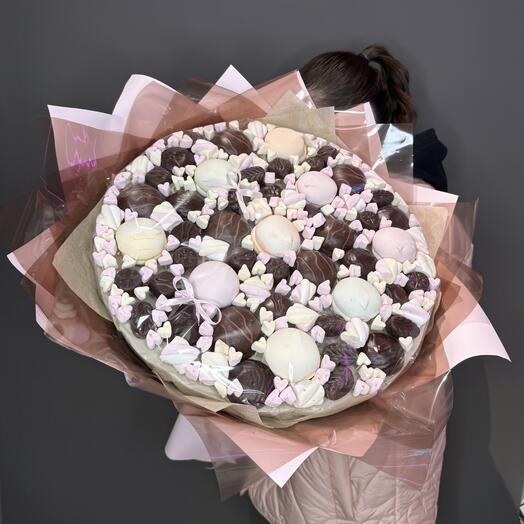 Вкусный букет из зефира XL