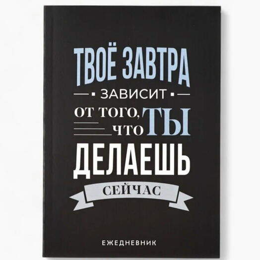 Ежедневник А5, 80 л. Тонкая обложка «Делай»