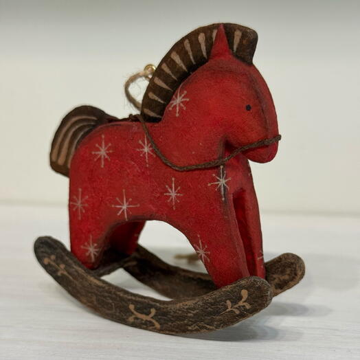 Ёлочная игрушка ручной работы «Лошадка»