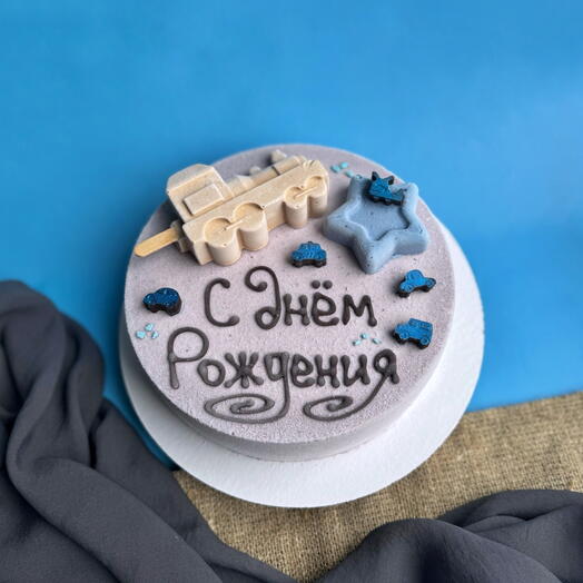 Торт из мороженого «Черника и манго»