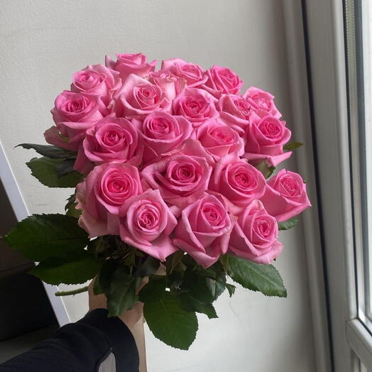 21 роза 60см