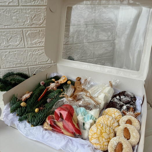 Большой набор новогоднего печенья