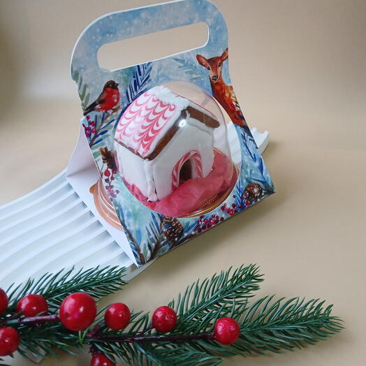 Мини пряничный домик на кружку