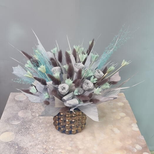 Композиция из стабилизированных цветов Лавандовая нежность