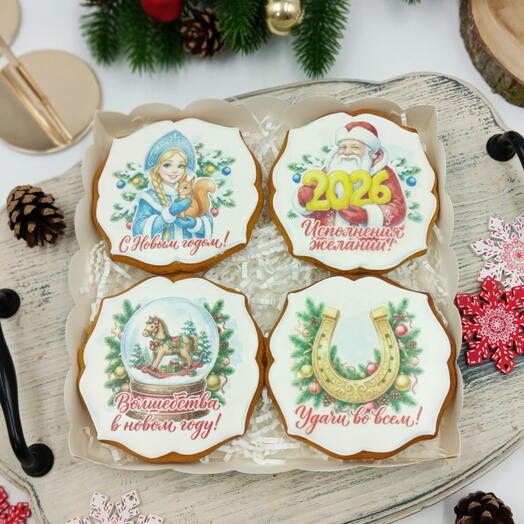 Набор имбирных пряников на Новый год