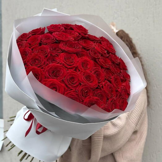 51 Красная Роза роскошный букет 😍