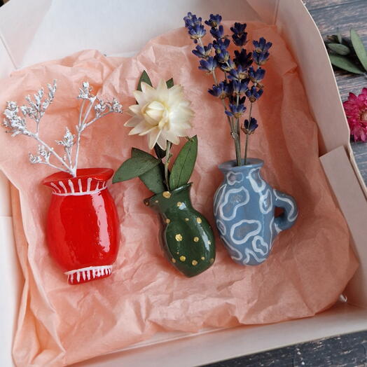 Вазочки-магниты