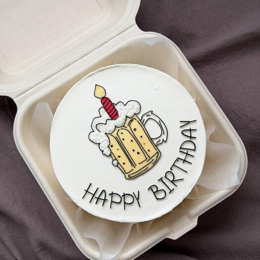 Бенто торт Happy birthday Пиво