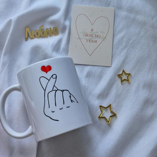 Кружка с сердцем