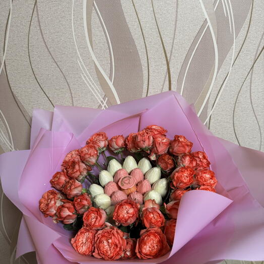 Букет из клубники 🍓🌸